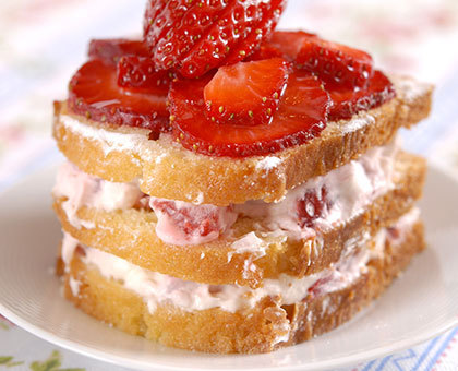 Quatre-quarts façon fraisier