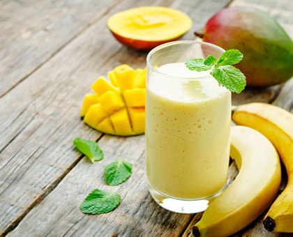 Smoothie mangue et banane