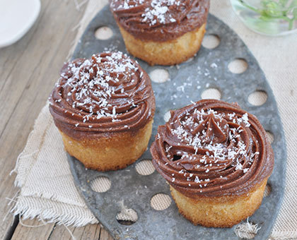 Muffins coco & ganache chocolat