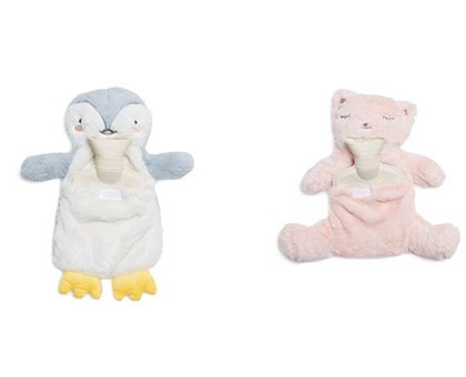 Rappel produit : Bouillottes peluches Chat et Pingouin vendues chez KIABI
