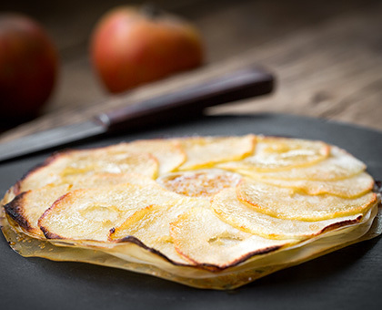 Tartelettes aux pommes et aux feuilles de riz