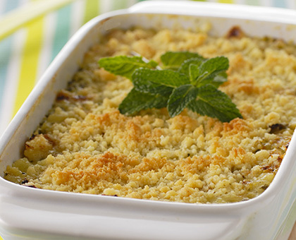 Crumble	 chèvre et courgette