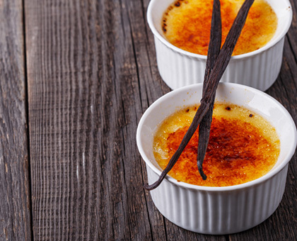 Crème brulée au safran