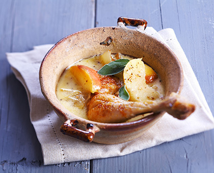 Poulet cocotte aux pommes
