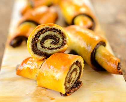 Croissants à la pâte à tartiner