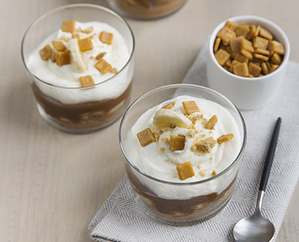 Banoffee aux éclats de nougatine