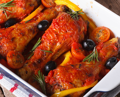 Poulet mariné au paprika