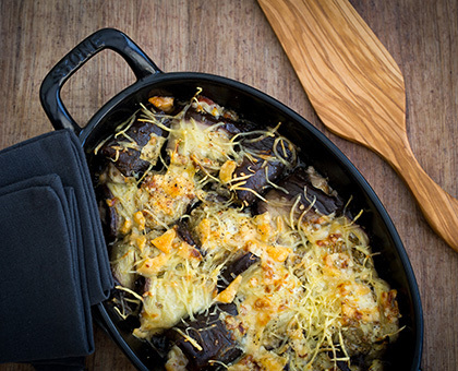 Aubergines en gratin