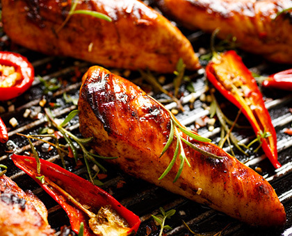 Escalopes de poulet aux épices