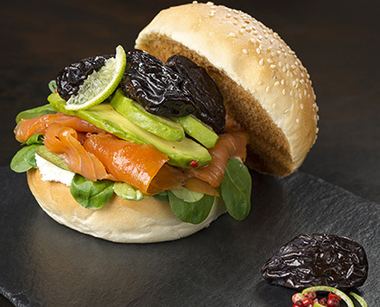 Bagel de saumon et citron vert au Pruneau d’Agen