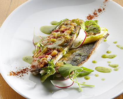 Maquereaux biscayenne à la plancha