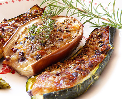 Légumes farcis aux graines express