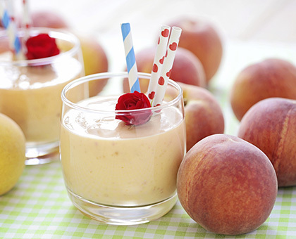 Milkshake à la pêche