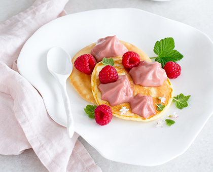 Pancakes infiniment framboise