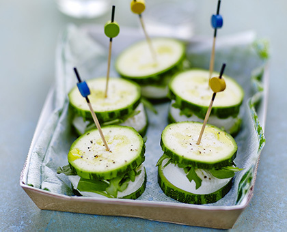 Mini-burgers de courgette à la mozzarella