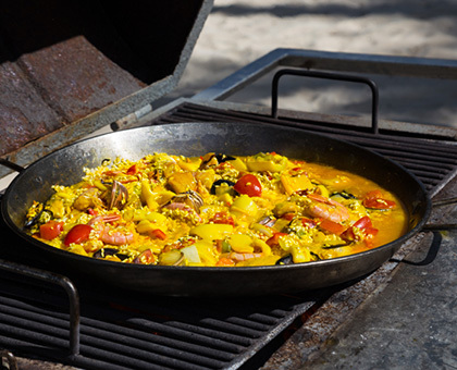 Paëlla au barbecue
