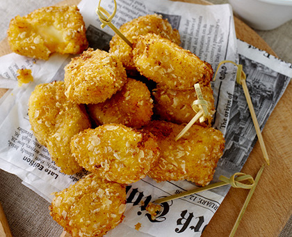 Croquettes de pomme de terre au fromage fondant
