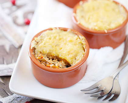 Petits parmentiers de canard à la Chicorée