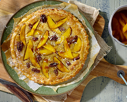 Galette des reines à la mangue et chocolat