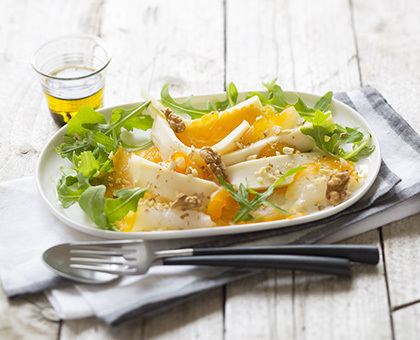 Salade de reblochon et haddock