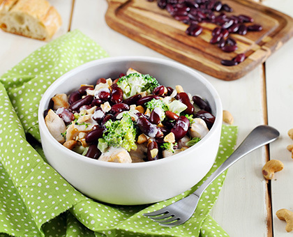 Poêlée de haricots rouges au lait de coco