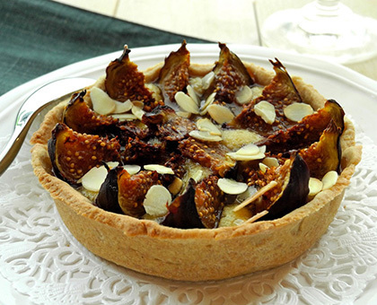 Tartelettes amandines aux figues et au sirop d’agave vanillé
