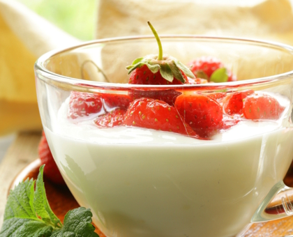 Mousse de crème aux fruits rouges