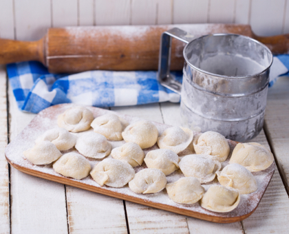 Ravioles pommes noisettes chocolat