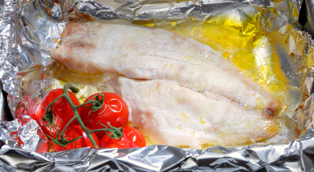 Papillotes de lieu aux légumes