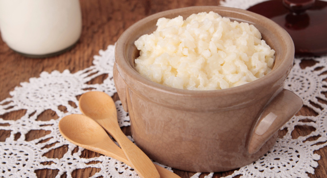 Riz au lait au miel
