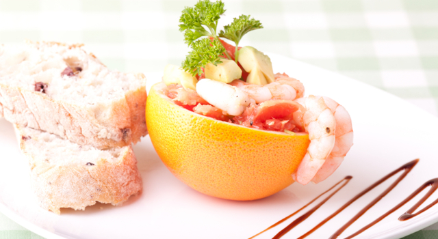 Pamplemousse aux crevettes