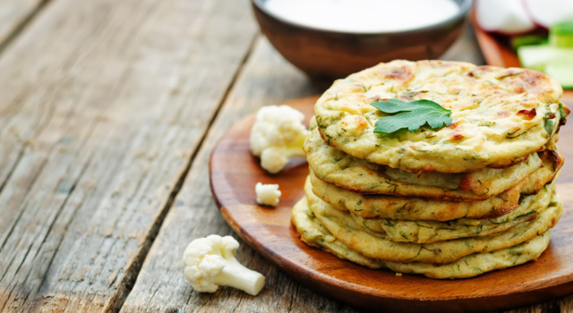 Mini tortillas de chou-fleur