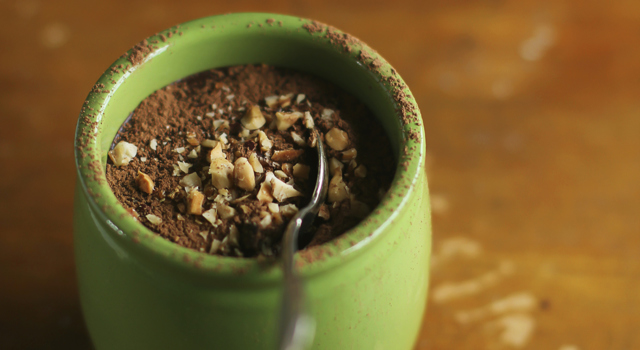 Chocolat chaud gourmand aux noisettes