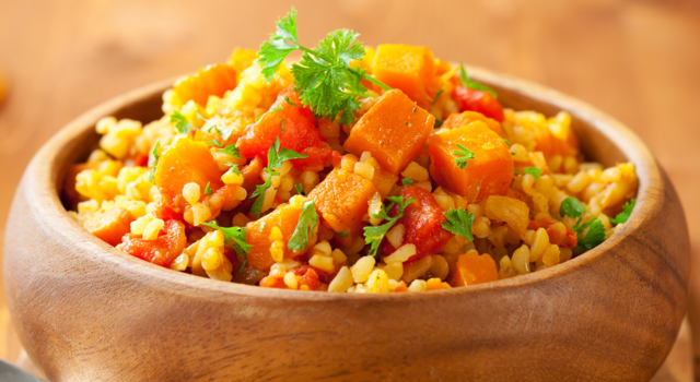 Salade de boulgour à la courge butternut