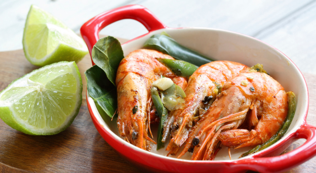 Poêlée crevettes et gingembre