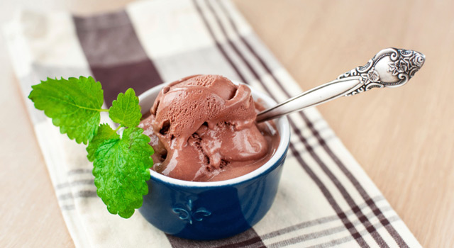 Glace chocolat menthe
