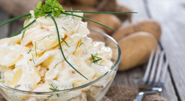 Salade de pommes de terre aux herbes