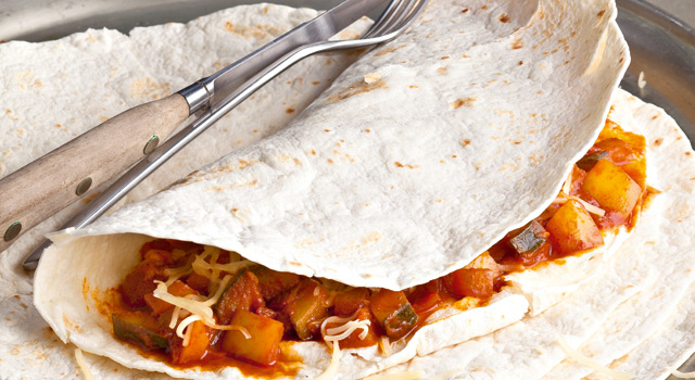Tortillas aux légumes