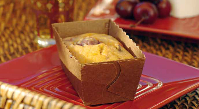 Petits cakes aux 3 cerises (sans gluten, ni caséine de lait)