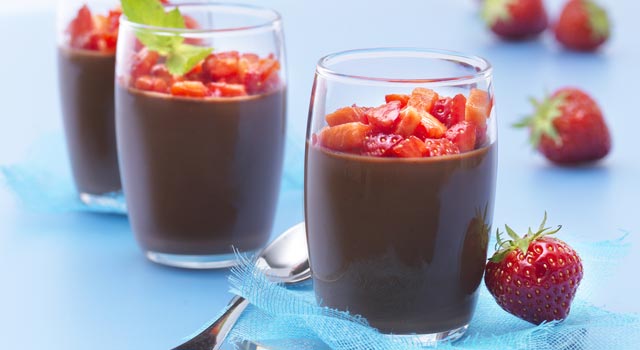 Panna Cotta Fraise-Chocolat