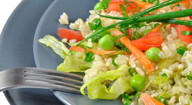 Risotto aux légumes printaniers