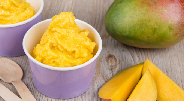 Gratin de mangue et orange