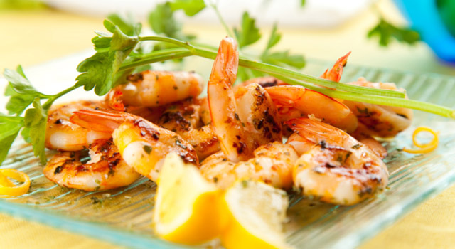 Sauté de crevettes et d'endives