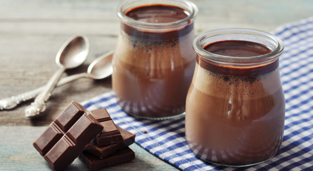 Panna cotta chocolat et réglisse