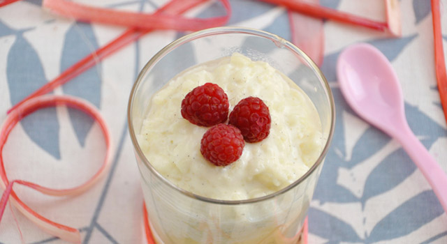 Crème de rhubarbe
