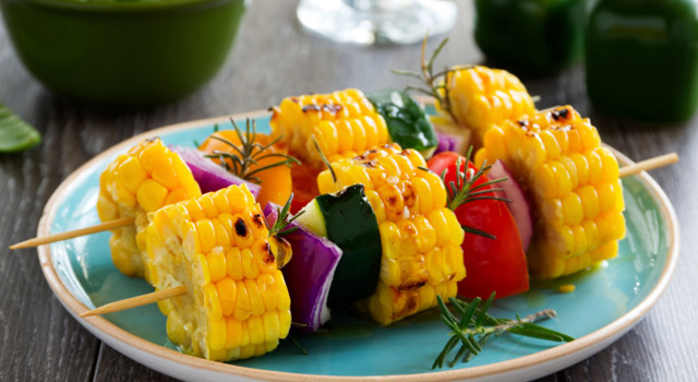 Brochettes végétariennes