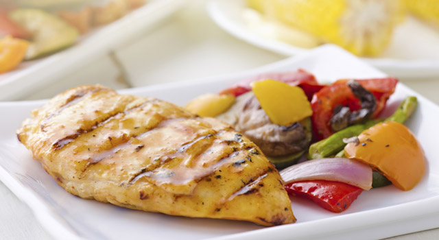 Blancs de poulet caramélisés au sirop d’érable