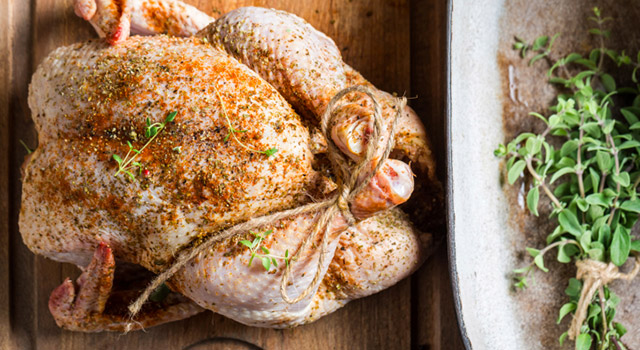 Poulet rôti aux herbes