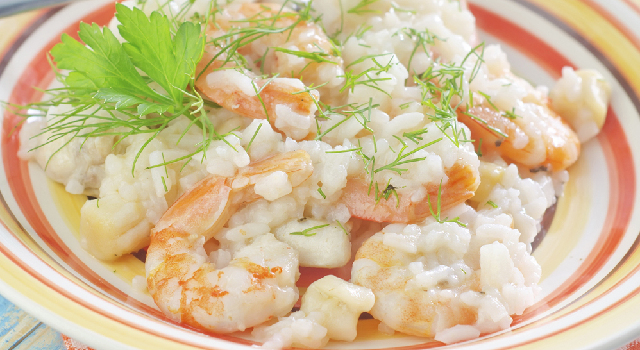 Risotto aux crevettes
