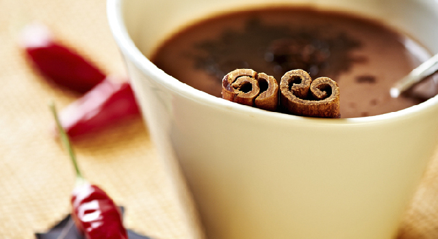 Chocolat chaud au piment rouge